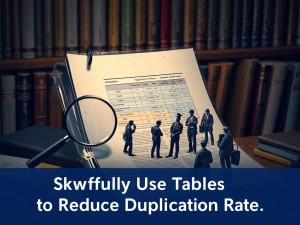 论文查重必看，如何巧妙利用表格降低重复率