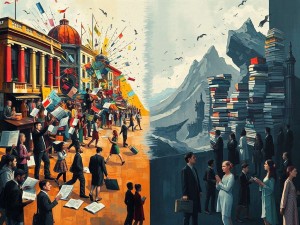 当代文坛现状图，一场喧嚣与沉默的角力